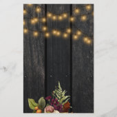 Budget rustikale Herbst Herbst Herbstwoche Einladu Flyer (Hinten)