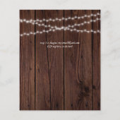 Budget Rustikale Hochzeit der Burgundy Navy Blauer (Rückseite)