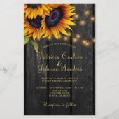 Budget rustikale Hochzeit QR CODE Einladung (Vorderseite)