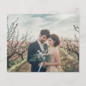 Budget rustikale Holz-Foto-Dankeschön-Hochzeit Flyer (Hinten)