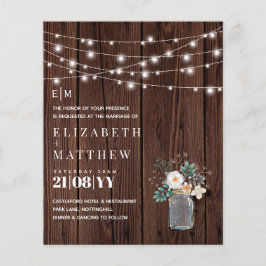 Budget Rustikale Holz Mason Jar Lights Hochzeitsei