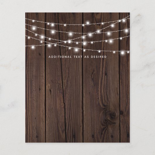 Budget Rustikale Holzliegestühle Lights Wedings Ei (Rückseite)