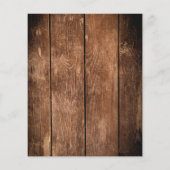 Budget Rustikale Holzschnitzereien Einladung (Rückseite)