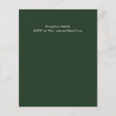 Budget Rustikale Hütte in Wald Hochzeit Einladung (Rückseite)