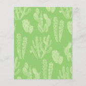 Budget Rustikale Kaktus Bridal Dusche Einladung (Rückseite)