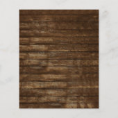 Budget Rustikale Landhäuser Lichter Hochzeit Einla Flyer (Hinten)