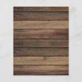 Budget Rustikale Landhäuser Lichter Hochzeit Einla Flyer (Hinten)