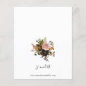 Budget Rustikale Lila, rosa und goldblütige Hochze Flyer (Hinten)