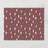 Budget Rustikale Moderne frohe Weihnachtsfotokarte (Rückseite)