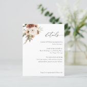 Budget Rustikale neutrale Boho Blumendetails S2 (Stehend Vorderseite)