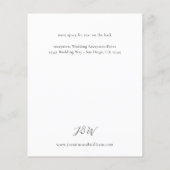 Budget Rustikale neutrale Boho Blumendetails S2 Flyer (Hinten)