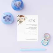 Budget Rustikale neutrale Boho Blumendetails S2 Flyer (Einzeln)