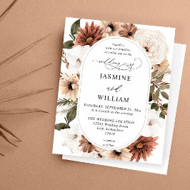 Budget Rustikale neutrale Boho Floral Wedding