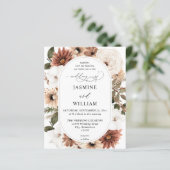 Budget Rustikale neutrale Boho Floral Wedding (Stehend Vorderseite)
