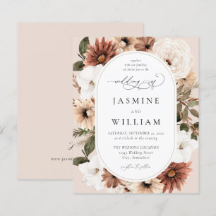 Budget Rustikale neutrale Boho Floral Wedding S2 -