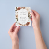 Budget Rustikale neutrale Boho Floral Wedding S2 Flyer (Gruppe)