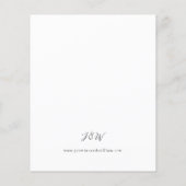 Budget Rustikale neutrale Boho Floral Wedding S2 Flyer (Hinten)