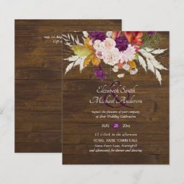Budget Rustikale Pflaumenblumen Ginger Hochzeit Ei