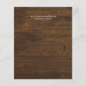 Budget Rustikale Pflaumenblumen Ginger Hochzeit Ei (Rückseite)