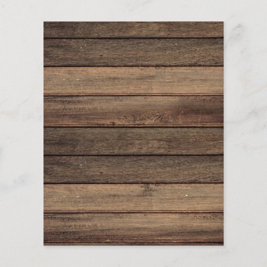 Budget Rustikale Probe Abendessen Lights Einladung Flyer (Hinten)