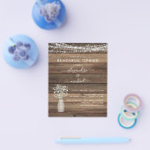 Budget Rustikale Probe Abendessen Lights Einladung Flyer (Einzeln)