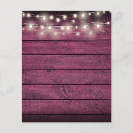 Budget Rustikale Red Wood String Light Wedite Einl (Rückseite)