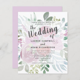 Budget Rustikale Rose Dusty Pink Hochzeit Einladun