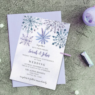 Budget Rustikale Schneeflocken Winterhochzeit Einl