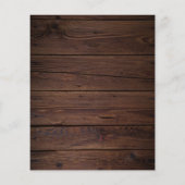 Budget Rustikale Skriptstring Lights & Lace Weddin (Rückseite)