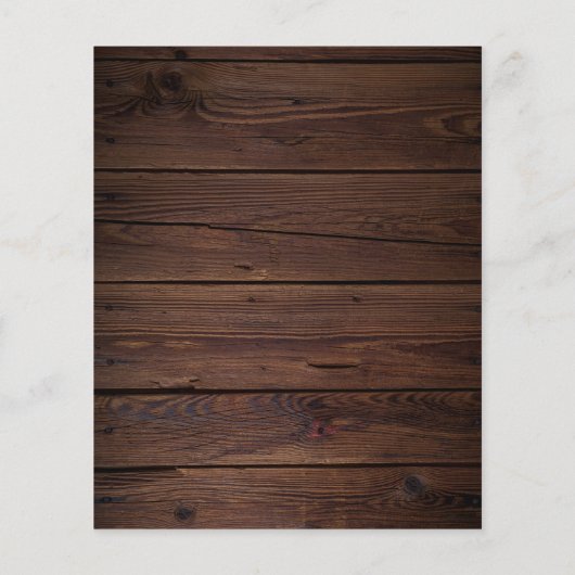 Budget Rustikale Skriptstring Lights & Lace Weddin (Rückseite)