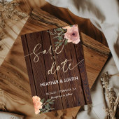 Budget Rustikale Skriptstring Lights & Lace Weddin Save The Date