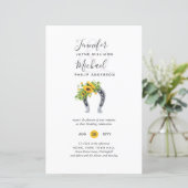 BUDGET Rustikale Sonnenblume Horseshoe Barn Weddin (Stehend Vorderseite)