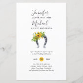 BUDGET Rustikale Sonnenblume Horseshoe Barn Weddin (Vorderseite)