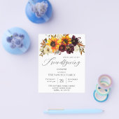 Budget Rustikale Sonnenblumen Blumenfreunde Flyer (Einzeln)