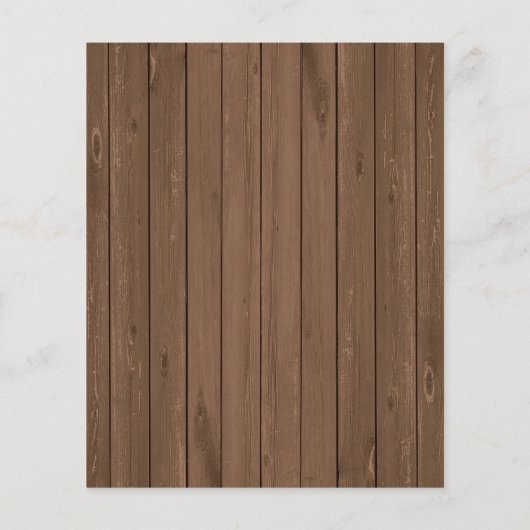 Budget Rustikale Sonnenblumen Brautdusche Einladun (Rückseite)