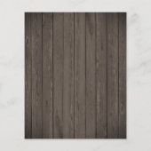 Budget Rustikale Sonnenblumen Kinderdusche Einladu (Rückseite)