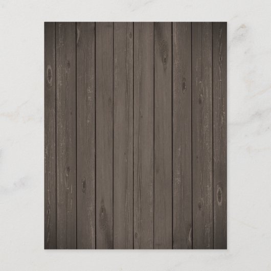 Budget Rustikale Sonnenblumen Kinderdusche Einladu (Rückseite)