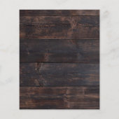 Budget Rustikale Sonnenblumen Stalldusche Flyer (Hinten)