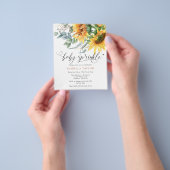 Budget Rustikale Sonnenblumendusche Sprinkle Flyer (Gruppe)