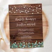 Budget Rustikale String Lights Eukalyptus Wedding 