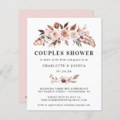 Budget Rustikale Terracotta Blush Boho Paare Dusch (Vorne/Hinten)