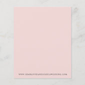 Budget Rustikale Terracotta Blush Boho Paare Dusch (Rückseite)