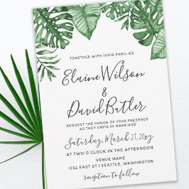 Budget Rustikale tropische Vegetation Hochzeit Ein