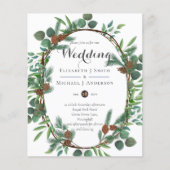 Budget Rustikale Wald Wreath Wedites (Vorderseite)