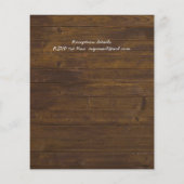 Budget Rustikale Waldlandschaft Einladungen für Ho (Rückseite)