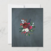 Budget rustikale Weihnachten Open House Einladung (Rückseite)