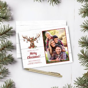 Budget Rustikale Weihnachts-Hirsch-Ornamente Foto
