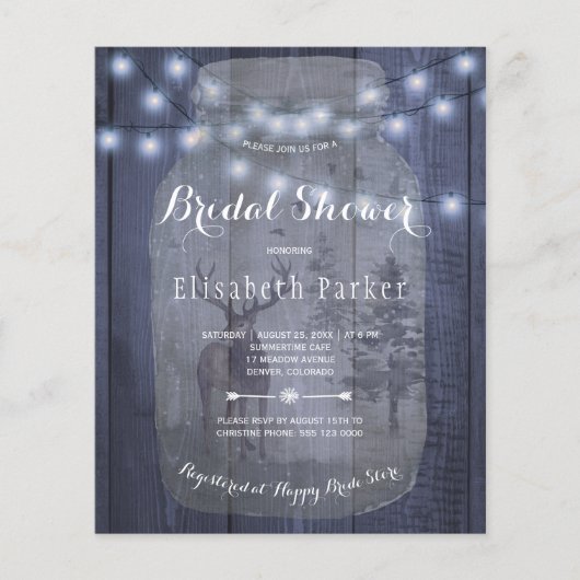 Budget rustikale Winterdusche Flyer (Vorne)