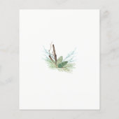 Budget rustikale Winterfeiertag Einladung Flyer (Hinten)