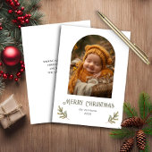 Budget Rustikale Woodland Weihnachtskarte